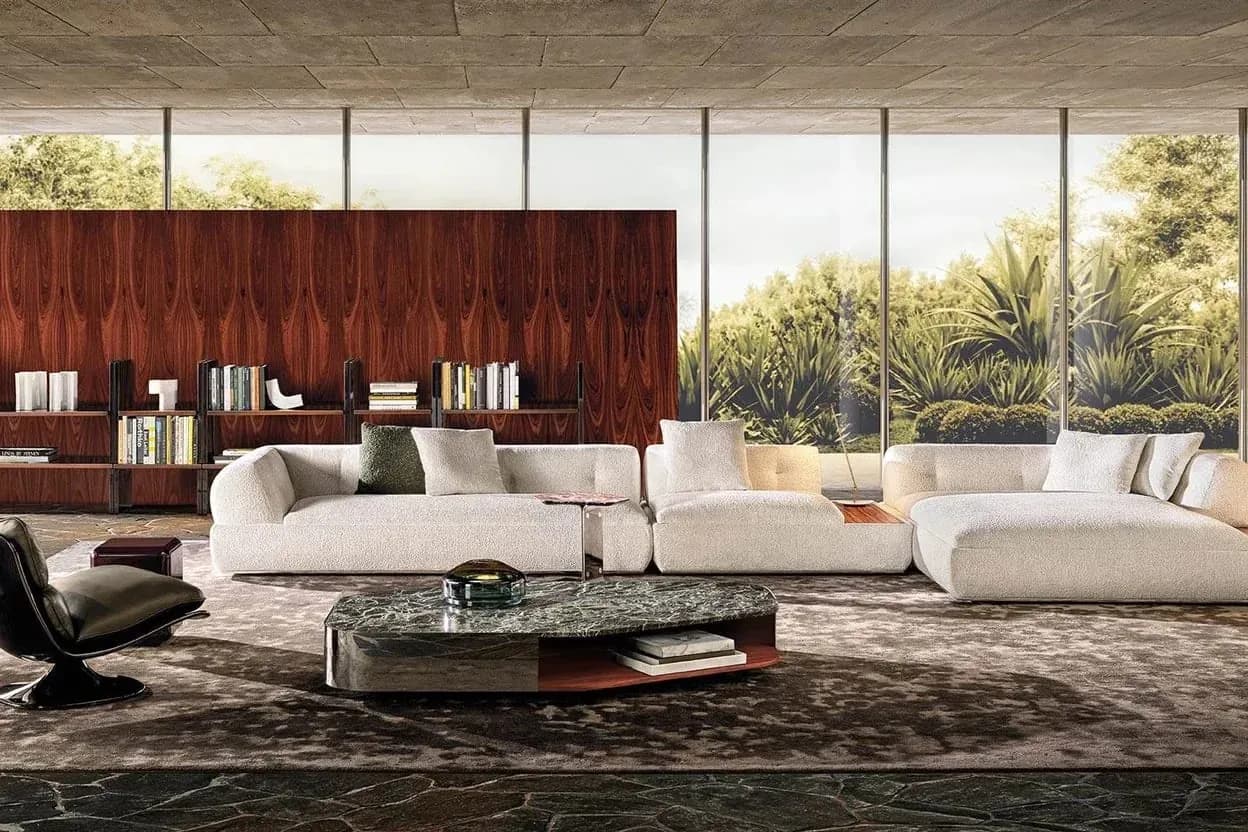 Original sofa photograph used for an upholstery color comparison
